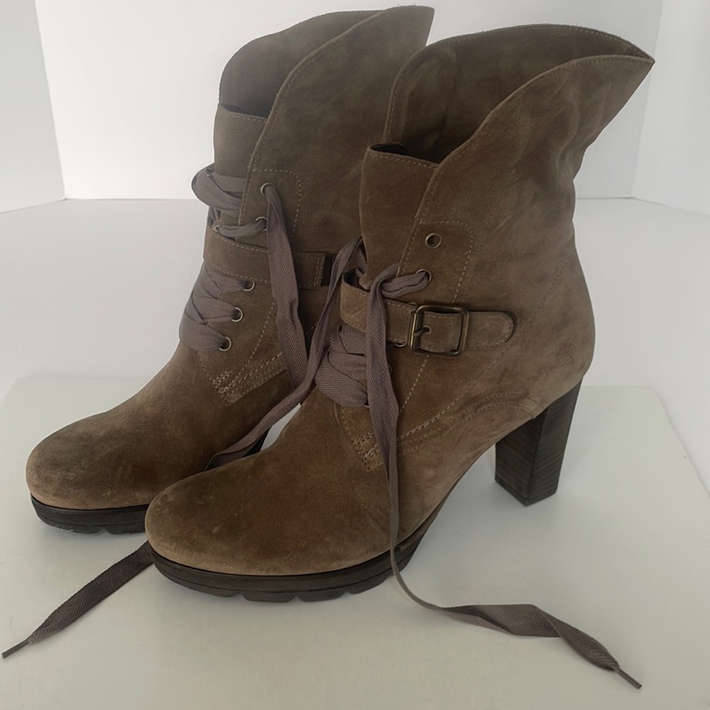 Paul Green women’s suede brown boots 6.5